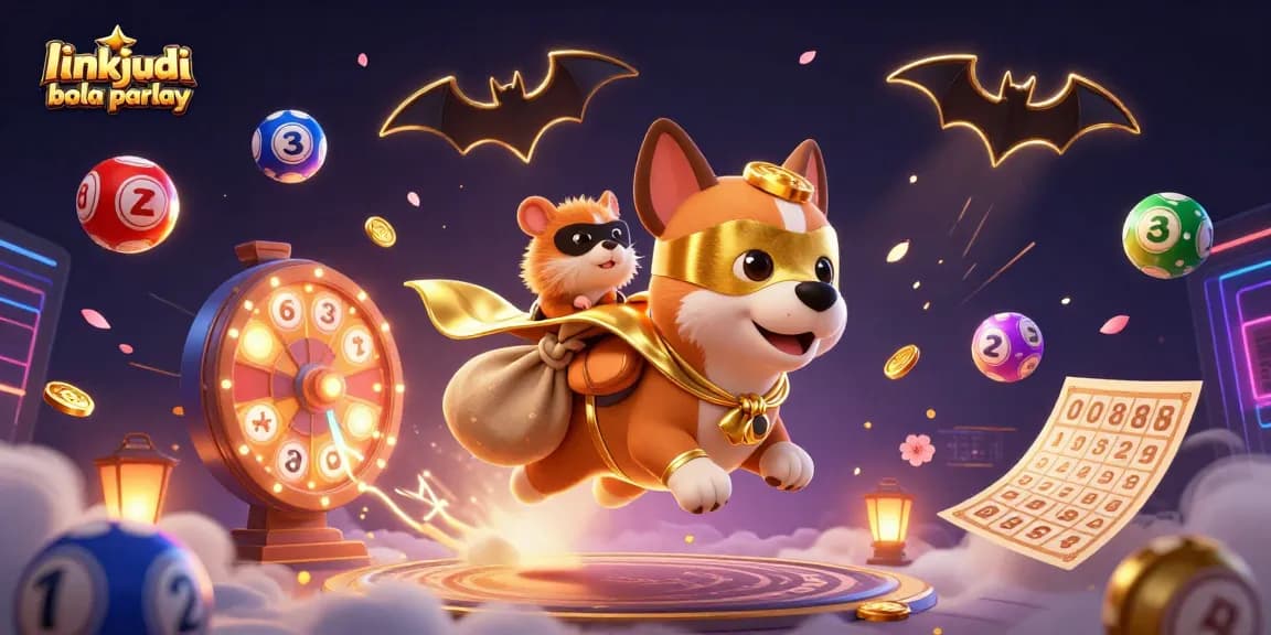 Engage with link judi bola parlay in this vibrant 3D scene of animated superheroes in a casino universe.