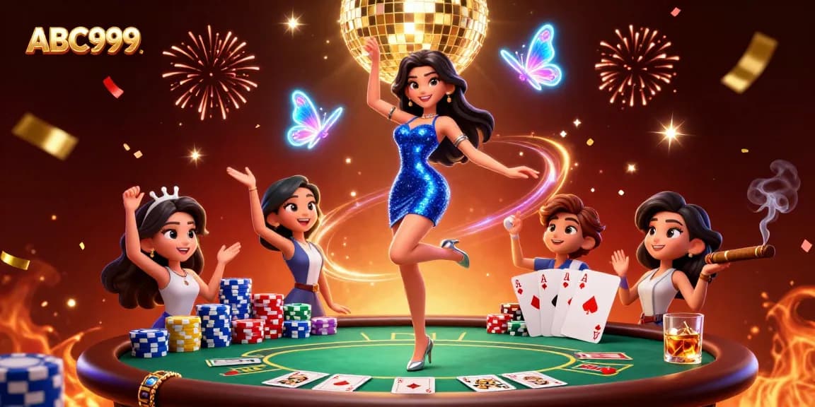 Experience winning at ABC999 with vibrant casino excitement and colorful game elements.