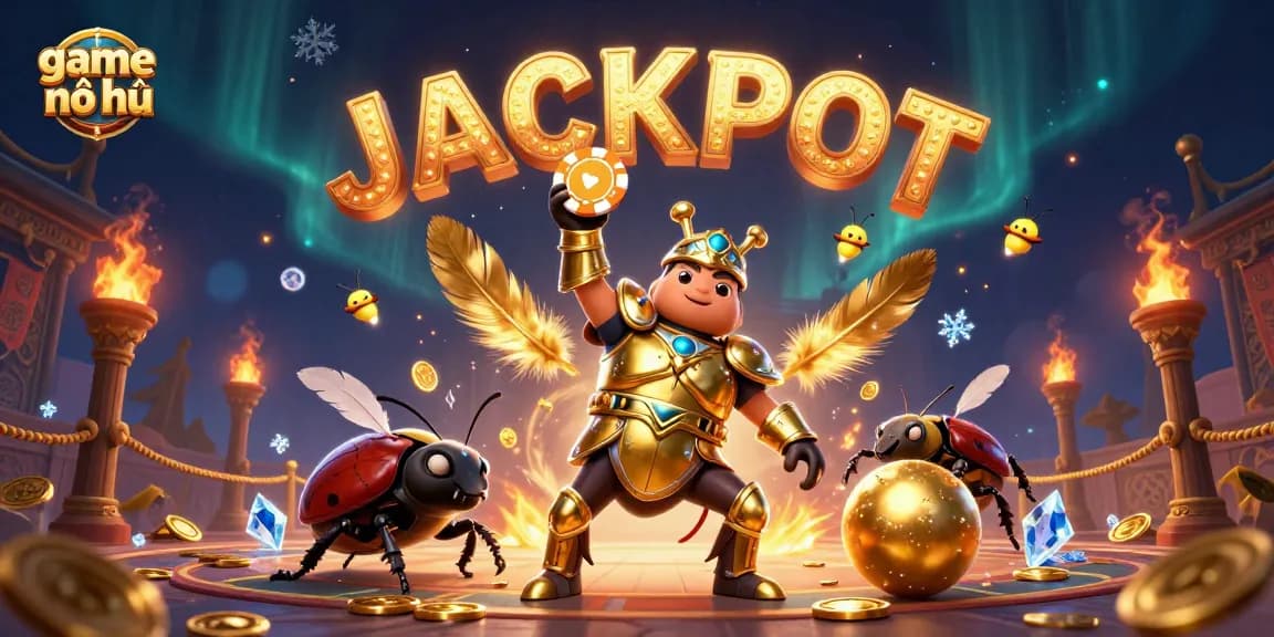 Experience excitement with game nổ hũ as victorious beetles capture the jackpot!
