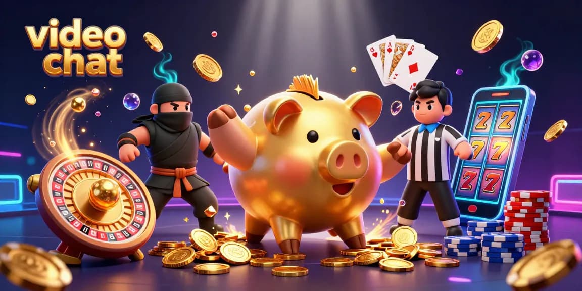 Engage in thrilling video chat with animated casino characters in a magical gambling world.