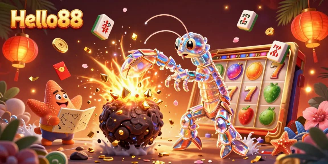 Hello88 offers thrilling slot experiences with galactic characters and explosive gameplay featuring coins and gems.