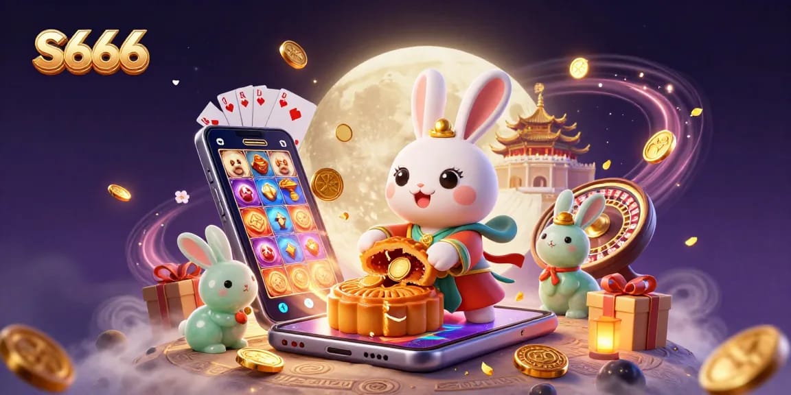 S666 offers an exciting gaming experience, featuring playful characters and vibrant casino elements.