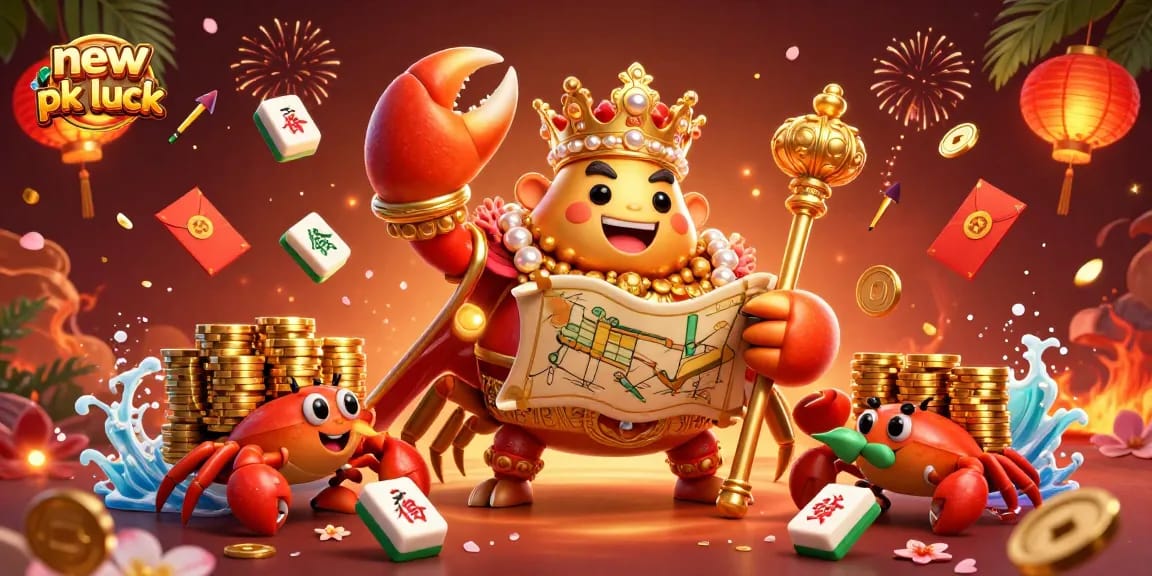 Experience big wins at new pk luck through a vibrant 3D casino illustration featuring dynamic gaming elements.