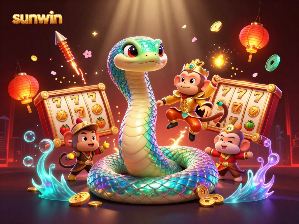 Experience thrilling gaming with sunwin featuring vibrant characters and dynamic slot elements.