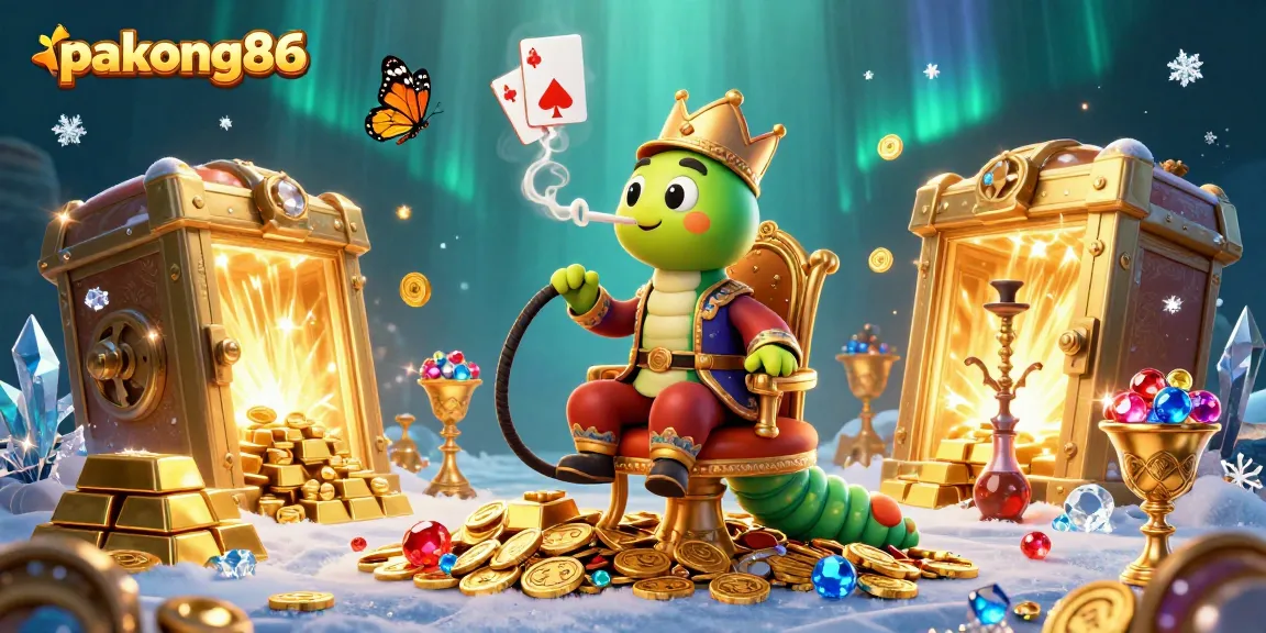 Experience pakong86's dynamic casino world with vibrant characters and sparkling treasures.