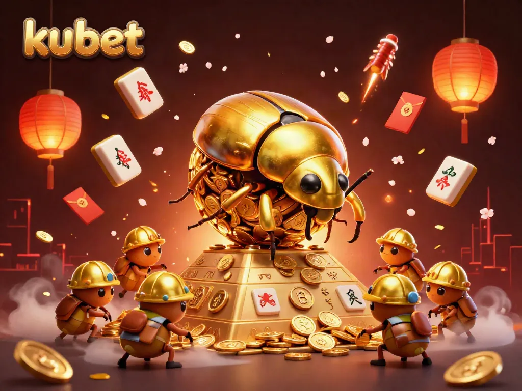 Engage in thrilling Kubet experiences amidst a dynamic 3D casino world filled with golden treasures.