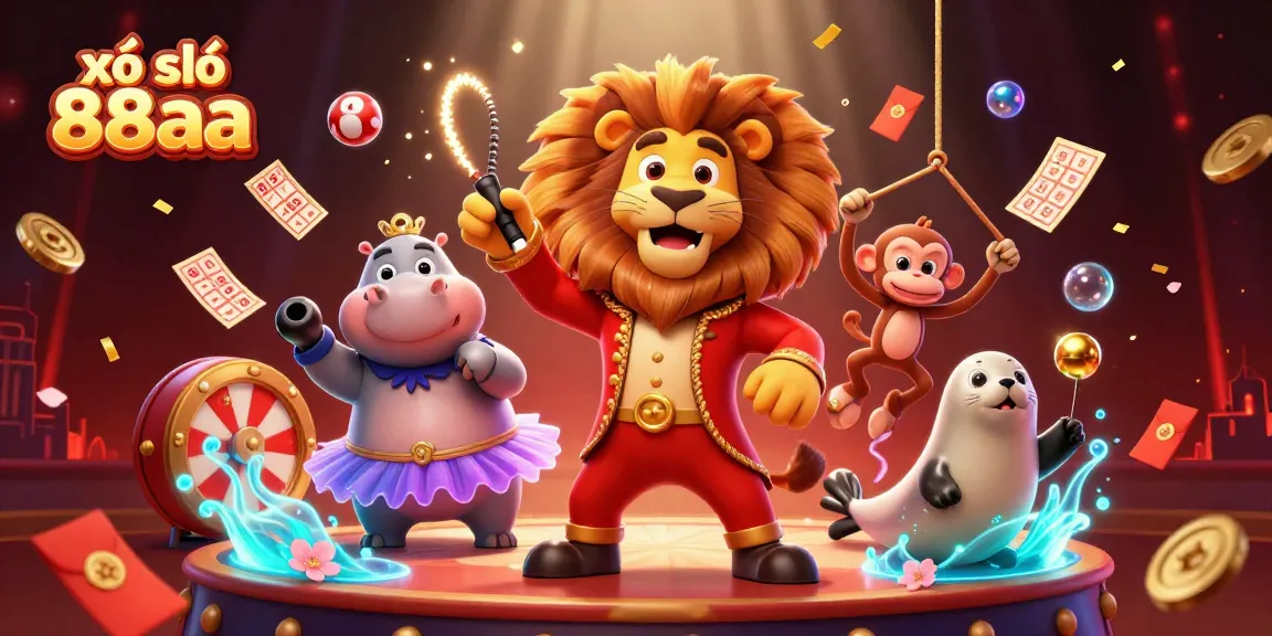 Experience thrilling action with xổ số 88aa, featuring dynamic lottery elements and vibrant 3D characters.