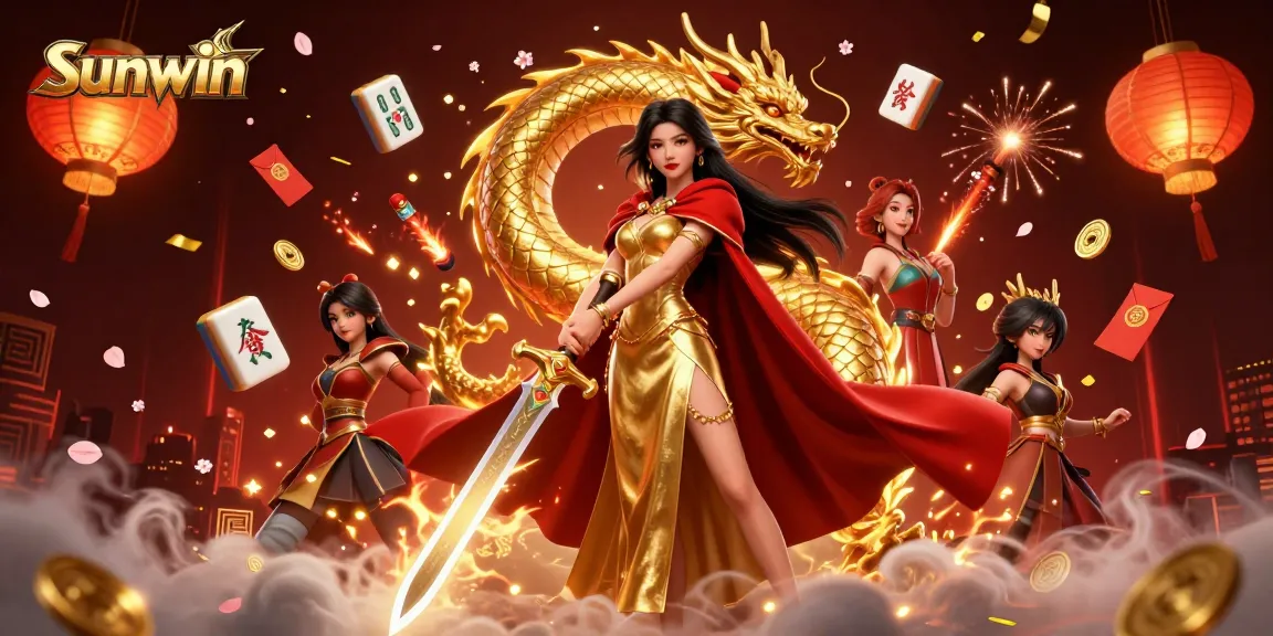 Experience winning excitement at Sunwin with captivating gaming elements and a warrior queen theme.