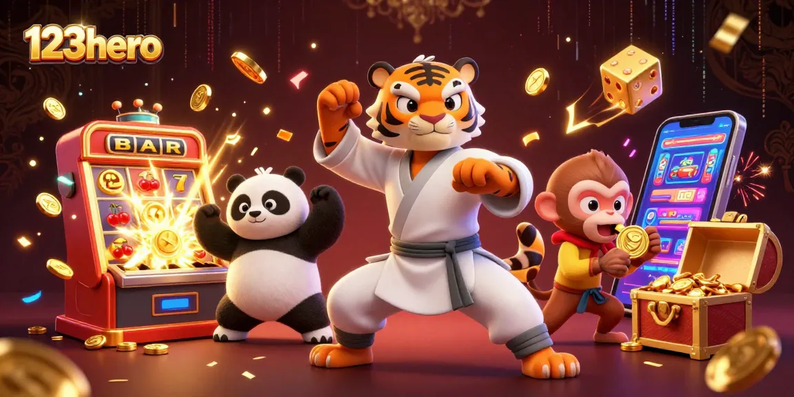 Engage with thrilling gameplay at 123hero, featuring vibrant slot machines bursting with jackpots and lively characters stealing the spotlight.