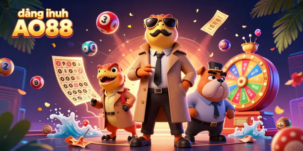 Engage with the vibrant world of đăng nhập AO88, showcasing raptors and bouncers in a casino setting.