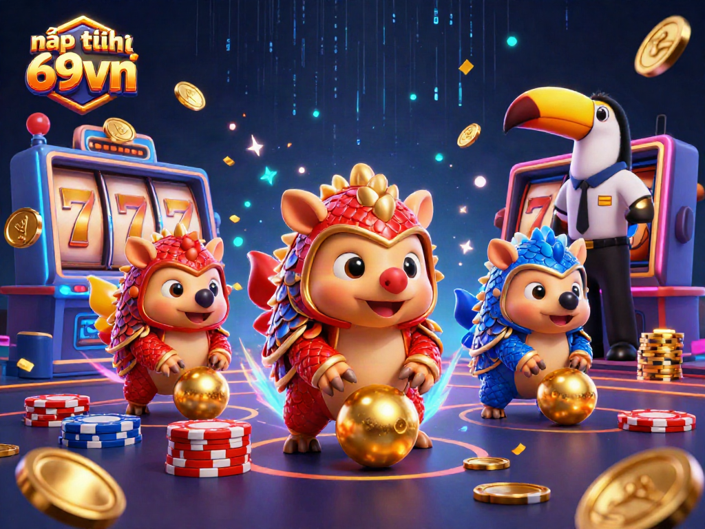 Engage with nạp tiền 69vn strategies in a vibrant casino atmosphere showcasing dynamic characters