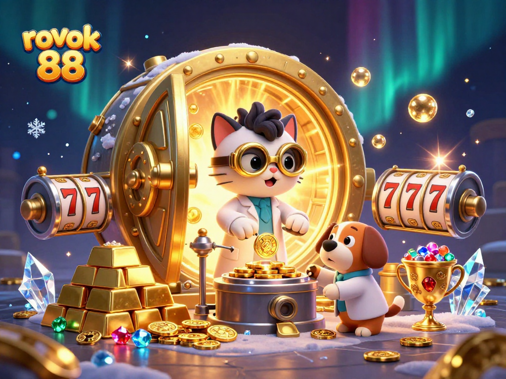 Engage with the vibrant world of rokok 88 featuring lively characters and dynamic casino elements.