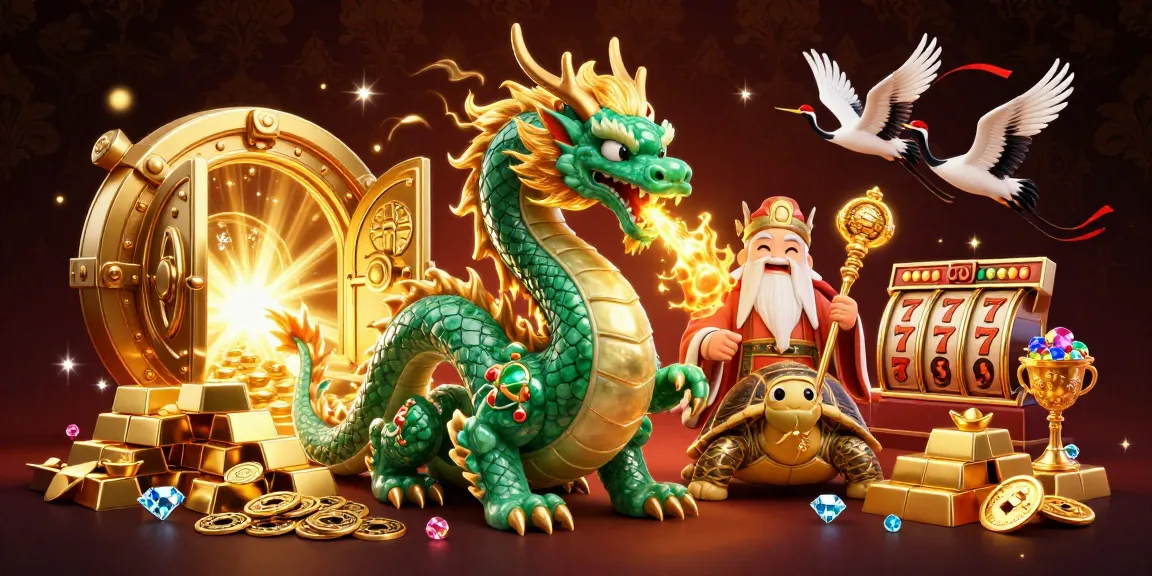 Experience the thrilling bl555 online casino with vibrant characters, slot reels, and gold treasures!