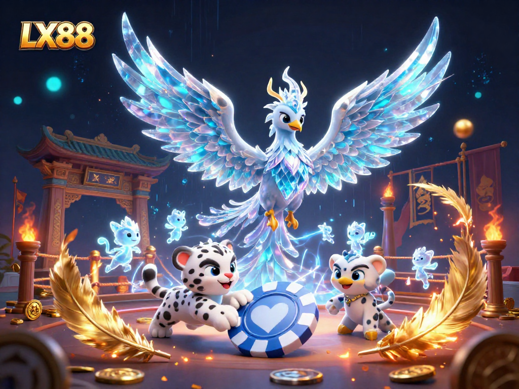 Experience an immersive LX88 casino adventure with vibrant characters and dazzling game elements.