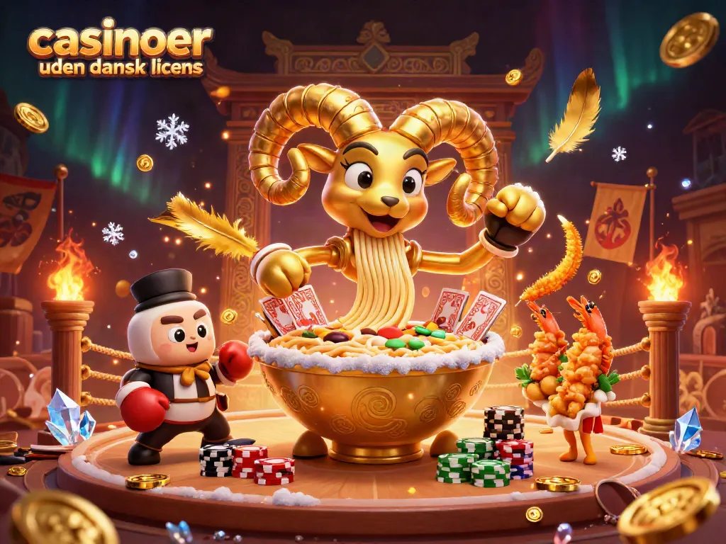 Join the action at casinoer uden dansk licens with dynamic characters dealing cards and vibrant casino elements.