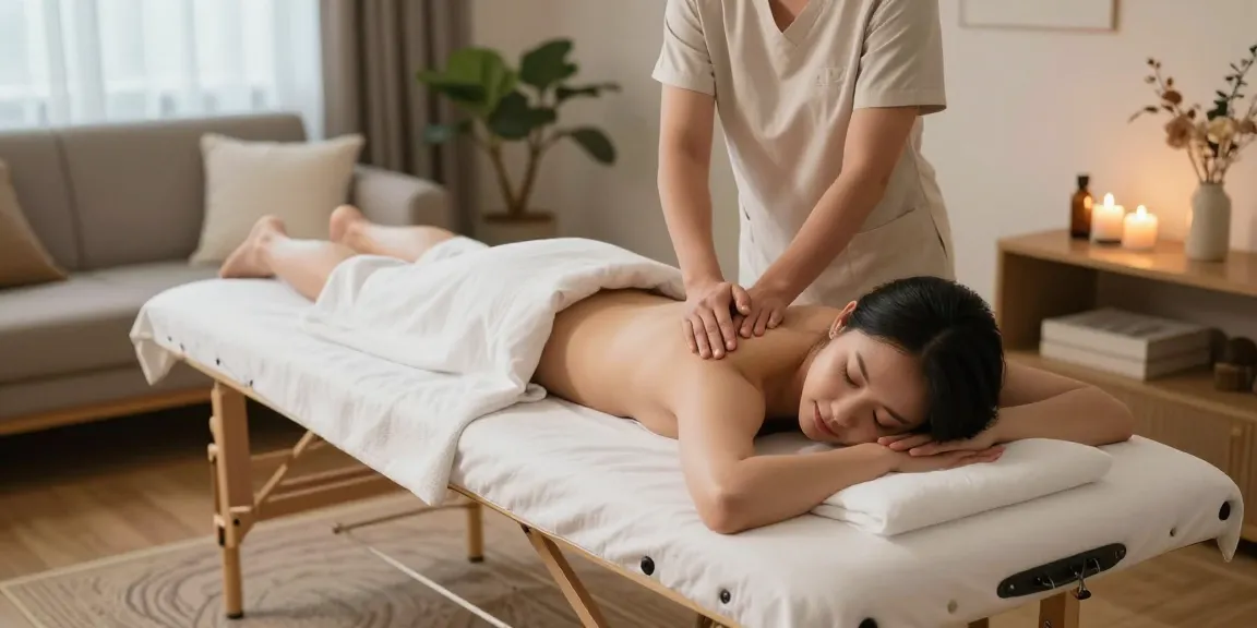 Experience the best 일산출장마사지 in a cozy home environment, enhancing relaxation with calming decor and professional service.