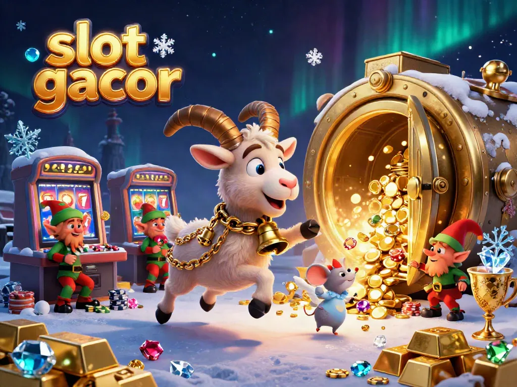 Engage in exciting gameplay with the vibrant slot gacor scene showing mischievous characters and sparkling treasures.