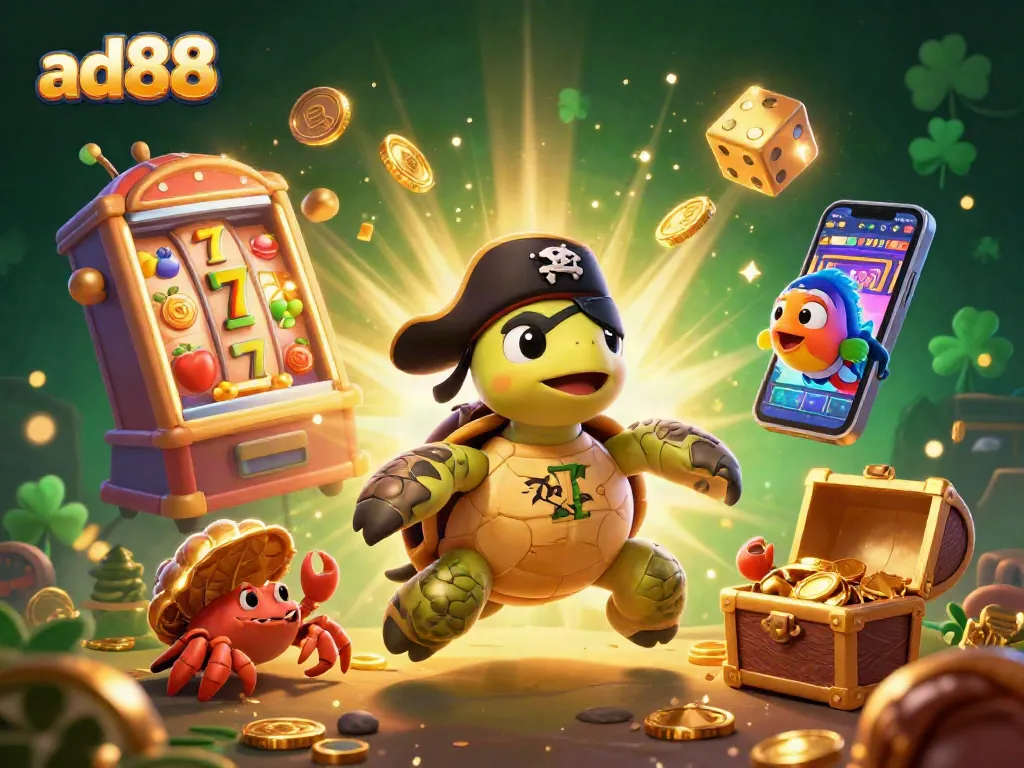 Join the action at ad88 casino with vibrant characters and thrilling game elements illustrating epic jackpots.