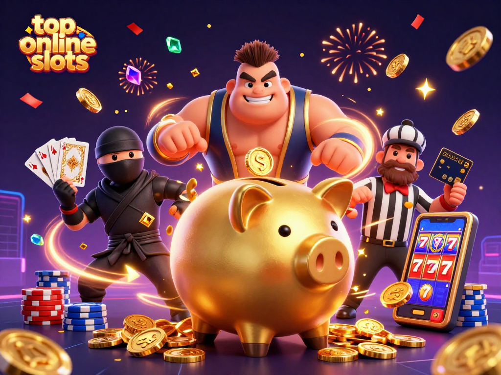 Engage with top online slots through vibrant 3D characters and dynamic casino elements.