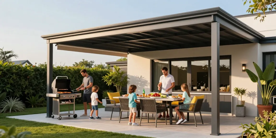 Terrassenüberdachungen bieten einen einladenden Platz für Familie und Freunde im Freien.