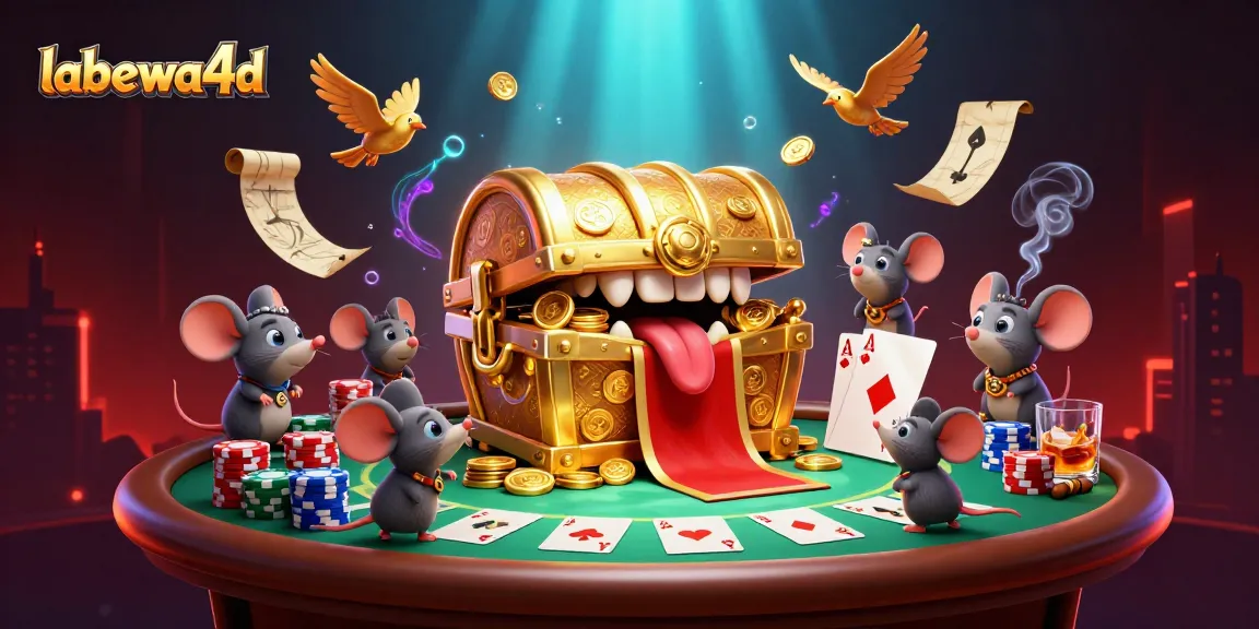 labewa4d menarik perhatian pemain dengan peti harta karun mengkilap dan tumpukan poker chips berwarna-warni